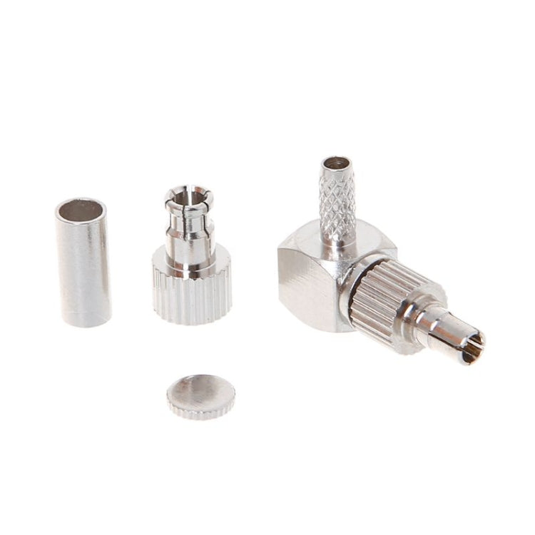 2 in 1 TS9 / CRC9 Male Right Angle RF Coaxial Card Connector for RG174 / 178 / 316 LMR100 2 in 1 TS9 / CRC9 Male Right Angle RF Coaxial Card Connector for RG174 / 178 / 316 LMR100